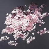 Maxbell 10 pack Happy Birthday Party Confetti Rose Gold Scatters Throwing Sprinkles