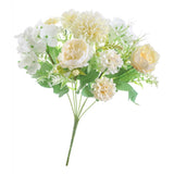 7head Fake Peony Flower Artificial Hand Flower Wedding Decor Champagne White