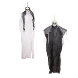 Maxbell Halloween Horror Skeleton Hanging for Indoor Outdoor Wall Bar Decor Black