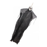 Maxbell Halloween Horror Skeleton Hanging for Indoor Outdoor Wall Bar Decor Black