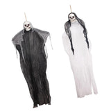 Maxbell Halloween Horror Skeleton Hanging for Indoor Outdoor Wall Bar Decor Black