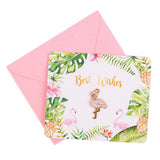 Maxbell Flamingo Paper Greeting Card Best Wishes for Wedding Birthday Festival