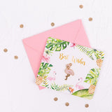 Maxbell Flamingo Paper Greeting Card Best Wishes for Wedding Birthday Festival