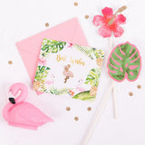 Maxbell Flamingo Paper Greeting Card Best Wishes for Wedding Birthday Festival