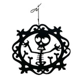 Maxbell Halloween Skull Hanging Sign Wall Door Pendant Haunted House Bar Decor