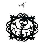 Maxbell Halloween Skull Hanging Sign Wall Door Pendant Haunted House Bar Decor
