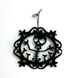 Maxbell Halloween Skull Hanging Sign Wall Door Pendant Haunted House Bar Decor