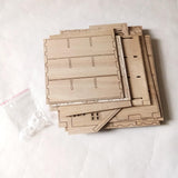 Maxbell Wood Calendar Storage Box Christmas Party with 24 Drawers Christmas Pattern