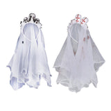 Maxbell Halloween Skull Veil Headband Costume Cosplay Party Fancy Dress Black Skull