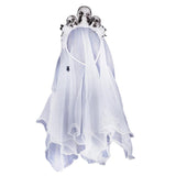 Maxbell Halloween Skull Veil Headband Costume Cosplay Party Fancy Dress Black Skull