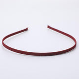Maxbell 10Pcs Alice Band Headband Satin Wrapped Hair Hoop Thin Hair Band Red