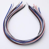 10Pcs Alice Band Headband Satin Wrapped Hair Hoop Thin Hair Band Mixed