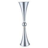 Maxbell Europe Style Metal Candle Holder Stand Candlestick Wedding Home Decor Silver