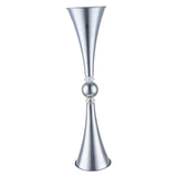 Maxbell Europe Style Metal Candle Holder Stand Candlestick Wedding Home Decor Silver