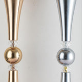 Maxbell Europe Style Metal Candle Holder Stand Candlestick Wedding Home Decor Silver