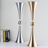 Maxbell Europe Style Metal Candle Holder Stand Candlestick Wedding Home Decor Silver