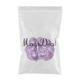 Maxbell 15x Latex Confetti Foil Balloons Wedding Birthday Hen Party Supplies Purple