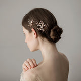 Maxbell 2 Pieces Faux Pearls Beaded Hair Pin Bridal Party Hair Clips