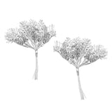 Maxbell Artificial Fake Leaves Bunch DIY Foliage Leaf for Home Decor Silver