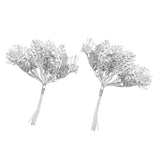 Maxbell Artificial Fake Leaves Bunch DIY Foliage Leaf for Home Decor Silver