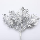 Maxbell Artificial Fake Leaves Bunch DIY Foliage Leaf for Home Decor Silver
