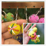 Maxbell cotton thread strand of wool felt pom pom balls christmas decorations craft