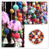 Maxbell cotton thread strand of wool felt pom pom balls christmas decorations craft