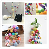 Maxbell cotton thread strand of wool felt pom pom balls christmas decorations craft