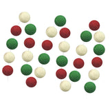 Maxbell cotton thread strand of wool felt pom pom balls christmas decorations craft