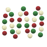 Maxbell cotton thread strand of wool felt pom pom balls christmas decorations craft