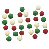 Maxbell cotton thread strand of wool felt pom pom balls christmas decorations craft