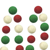 Maxbell cotton thread strand of wool felt pom pom balls christmas decorations craft