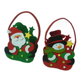 Cloth Christmas Candy Bag Gift Bag for Wedding Holiday New Year Green