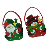 Cloth Christmas Candy Bag Gift Bag for Wedding Holiday New Year Green