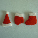 Maxbell 24 Pieces Christmas Cap Wine Bottle Covers Hats Party Dinner Tableware Decor