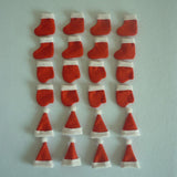 Maxbell 24 Pieces Christmas Cap Wine Bottle Covers Hats Party Dinner Tableware Decor