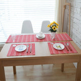 Maxbell printed Christmas linen table runner home party table cover red tablecloth