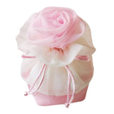 Chinese Style Candy Bag Flower Gifts Pouch Drawstring Gift Bag Pink