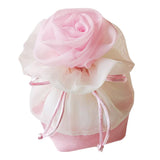 Chinese Style Candy Bag Flower Gifts Pouch Drawstring Gift Bag Pink