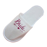 Disposable Wedding Bride Slippers Hotel Bachelorette Guest Supplies Rose Red