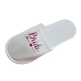 Disposable Wedding Bride Slippers Hotel Bachelorette Guest Supplies Rose Red