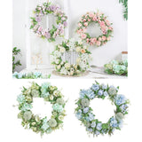 Artificial Peony Garland Hanging Wreath Flower Door Wall Decor 5 Pieces