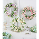 Artificial Peony Garland Hanging Wreath Flower Door Wall Decor 5 Pieces