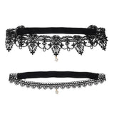 Maxbell Maxbell 2pcs Wedding Garter Embroidery Floral Sexy Garters Women/Female/Bride Black S