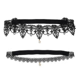 Maxbell Maxbell 2pcs Wedding Garter Embroidery Floral Sexy Garters Women/Female/Bride Black M