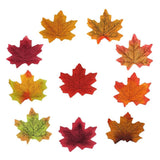 11 Colors Artificial Maple Leaves Fake Fall Leaf Events Party Shower Decor F