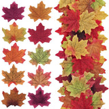 11 Colors Artificial Maple Leaves Fake Fall Leaf Events Party Shower Decor F