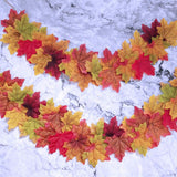 11 Colors Artificial Maple Leaves Fake Fall Leaf Events Party Shower Decor F