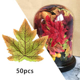 11 Colors Artificial Maple Leaves Fake Fall Leaf Events Party Shower Decor F