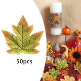 11 Colors Artificial Maple Leaves Fake Fall Leaf Events Party Shower Decor F